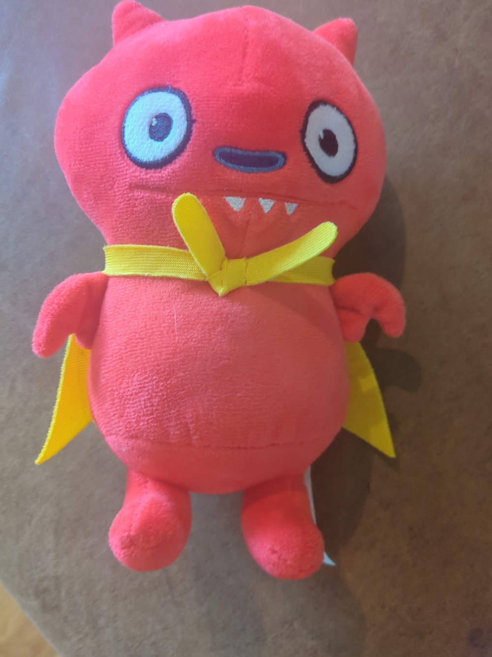 Ugly Doll Plush Red Monster Toy with Yellow Cape - Kids Toys